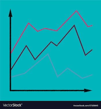 Flat shading style icon financial schedule vector image