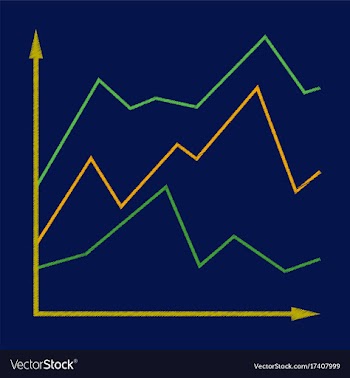 Flat shading style icon financial schedule vector image