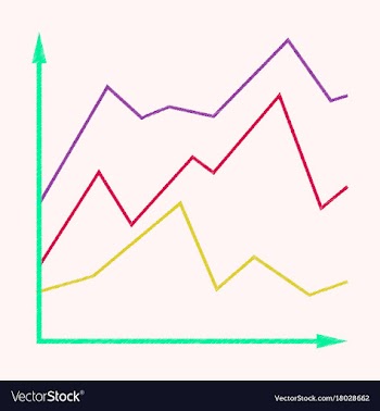 Flat shading style icon financial schedule vector image