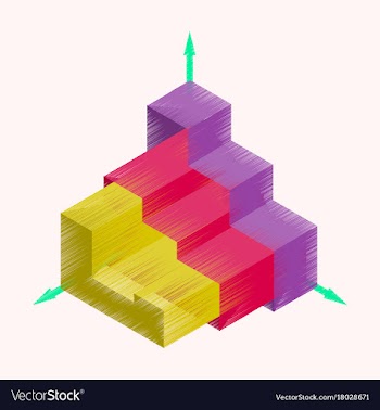 Flat shading style icon financial schedule vector image