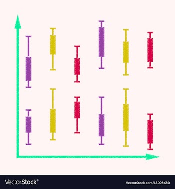 Flat shading style icon financial schedule vector image