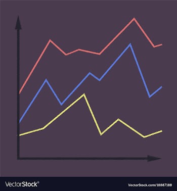 Flat shading style icon financial schedule vector image