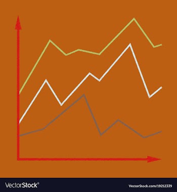 Flat shading style icon financial schedule vector image
