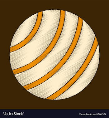 Flat shading style icon fitball vector image