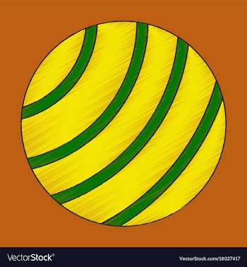 Flat shading style icon fitball vector image