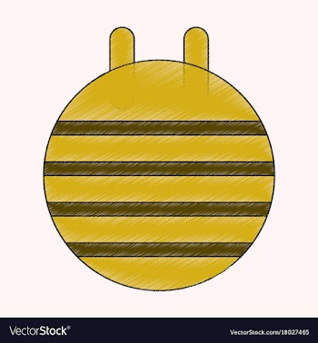 Flat shading style icon fitball vector image