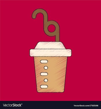 Flat shading style icon fitness cocktail vector image