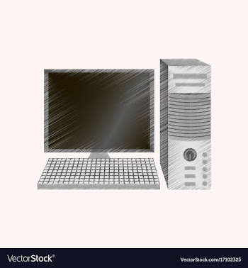 Flat shading style icon fixed computer vector image