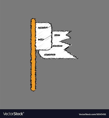 Flat shading style icon flag silhouette vector image