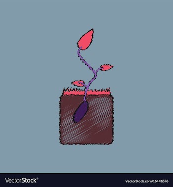 Flat shading style icon flower buds vector image
