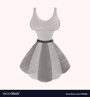Flat shading style icon fluffy dress vector image