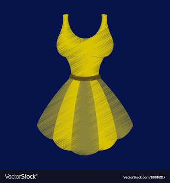 Flat shading style icon fluffy dress vector image