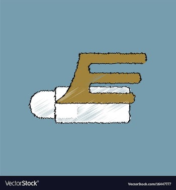 Flat shading style icon flying cruise missile vector image