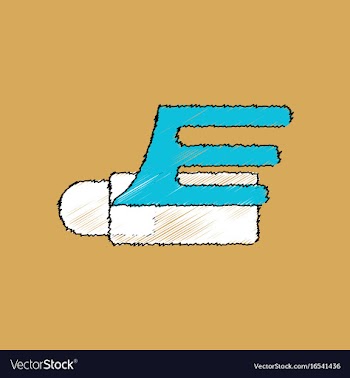 Flat shading style icon flying cruise missile vector image