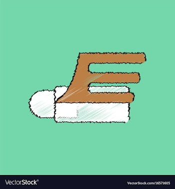Flat shading style icon flying cruise missile vector image