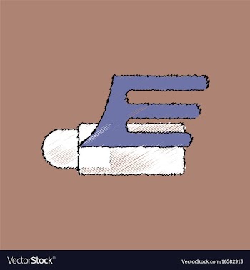 Flat shading style icon flying cruise missile vector image