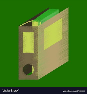 Flat shading style icon folder for documents vector image