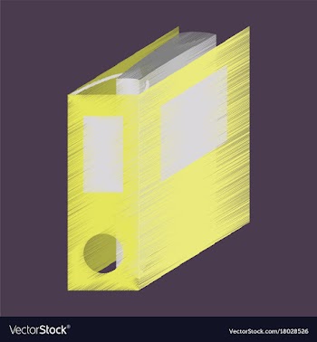 Flat shading style icon folder for documents vector image