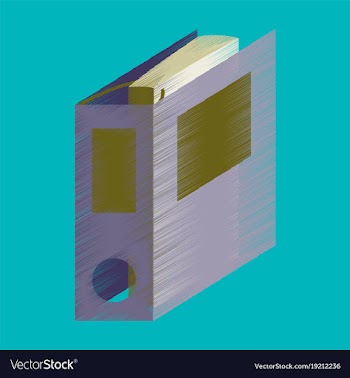 Flat shading style icon folder for documents vector image