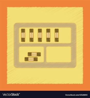 Flat shading style icon folder shelf vector image
