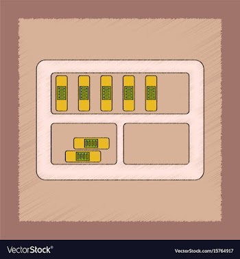 Flat shading style icon folder shelf vector image