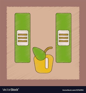Flat shading style icon folders apple vector image