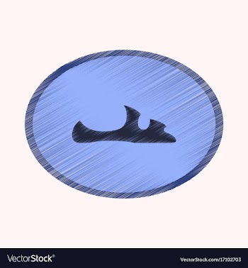 Flat shading style icon footwear flip flops vector image