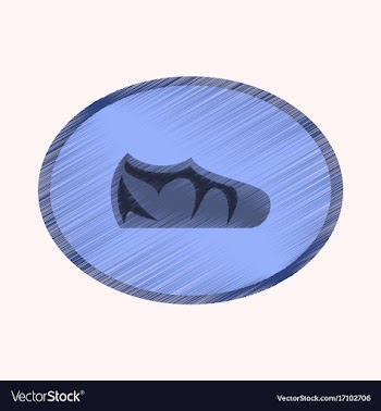 Flat shading style icon footwear sport shoes vector image