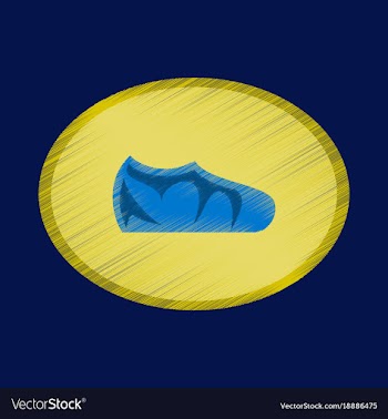 Flat shading style icon footwear sport shoes vector image