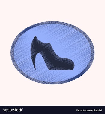 Flat shading style icon footwear women boot vector image