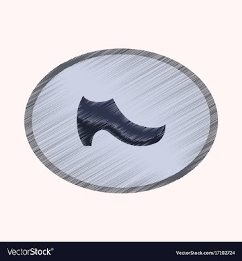 Flat shading style icon footwear women boot vector image