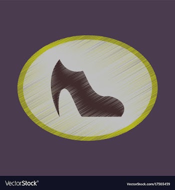 Flat shading style icon footwear women boot vector image