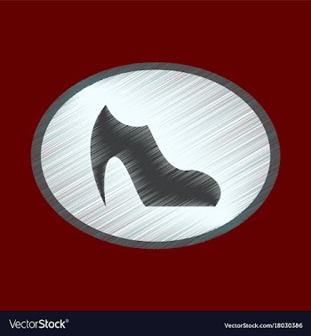 Flat shading style icon footwear women boot vector image
