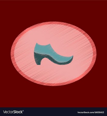 Flat shading style icon footwear women boot vector image