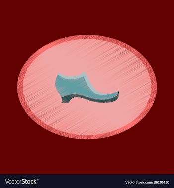 Flat shading style icon footwear women boot vector image
