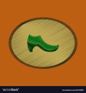 Flat shading style icon footwear women boot vector image