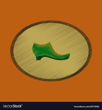 Flat shading style icon footwear women boot vector image