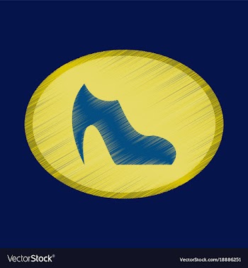 Flat shading style icon footwear women boot vector image