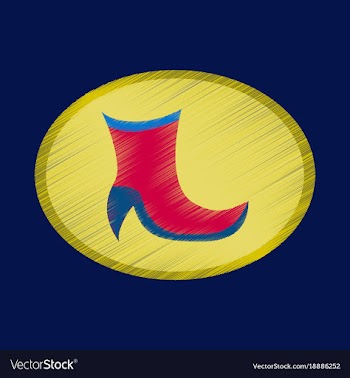 Flat shading style icon footwear women boot vector image