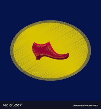 Flat shading style icon footwear women boot vector image