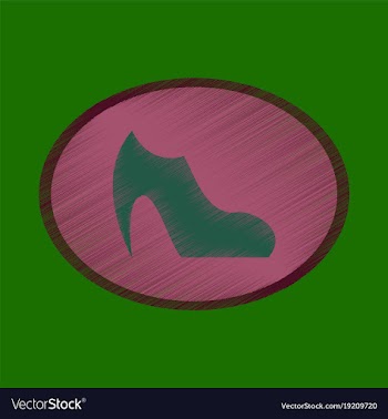 Flat shading style icon footwear women boot vector image