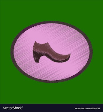 Flat shading style icon footwear women boot vector image