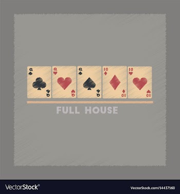 Flat shading style icon full house vector image