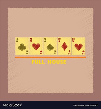 Flat shading style icon full house vector image