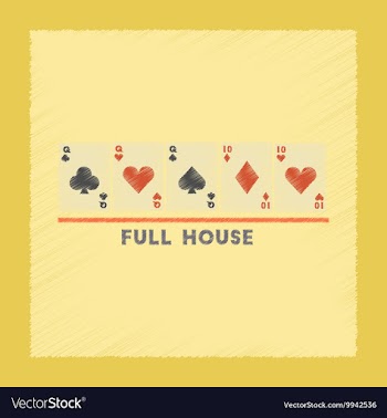 Flat shading style icon full house vector image