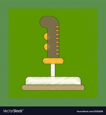 Flat shading style icon game joystick vector image