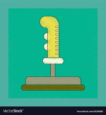Flat shading style icon game joystick vector image