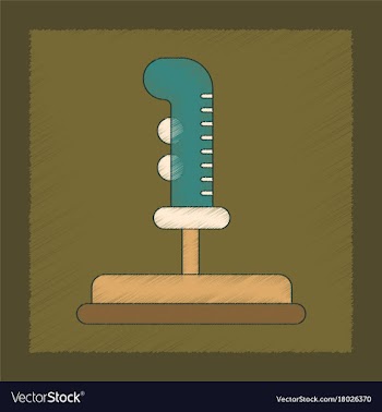 Flat shading style icon game joystick vector image