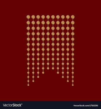 Flat shading style icon garland vector image
