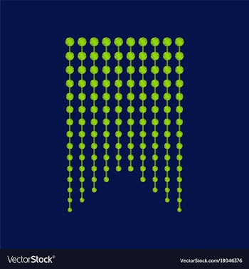 Flat shading style icon garland vector image